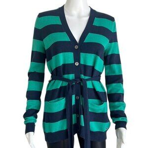 Vineyard Vines Striped Tie Waist Cardigan - XS